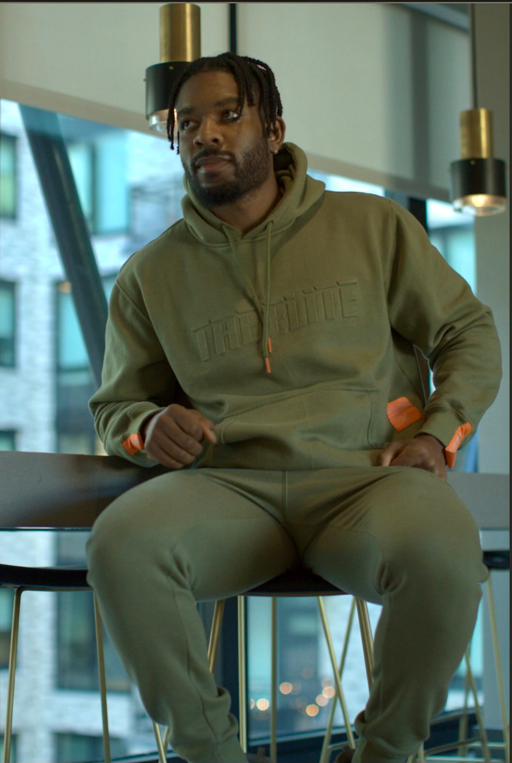 “The Elite” Sweatsuit Set - Army Green