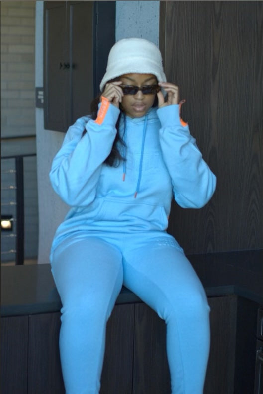 “The Elite” Sweatsuit Set - Ice Blue